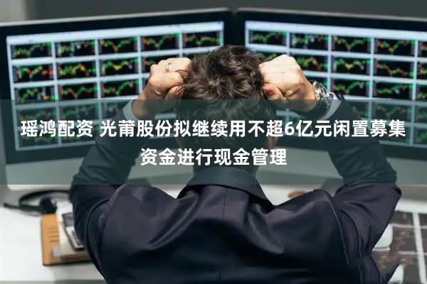 瑶鸿配资 光莆股份拟继续用不超6亿元闲置募集资金进行现金管理