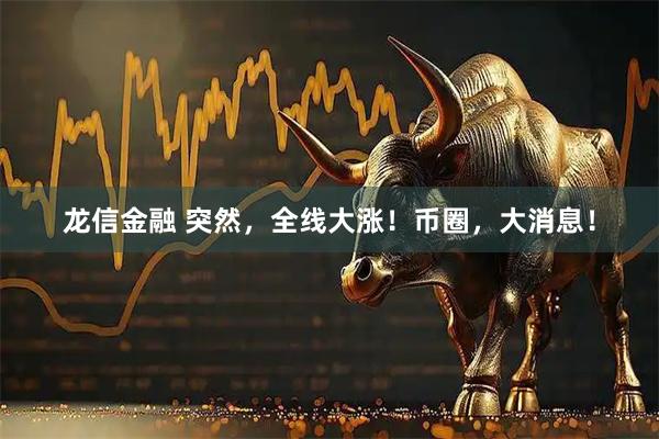 龙信金融 突然,全线大涨!币圈,大消息!